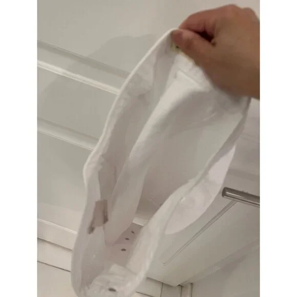 NWOT L'Agence Kris White Denim Jean Mini Skirt in Blanc Size 28 - Picture 9 of 10